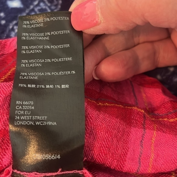 NWOT Anthropologie Women’s Pink And Yellow Blouse Size Large - Picture 10 of 10